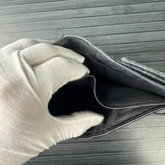 Vintage Gucci GG Bifold Wallet Canvas Leather Black Authentic|Used - Picture 5 of 6